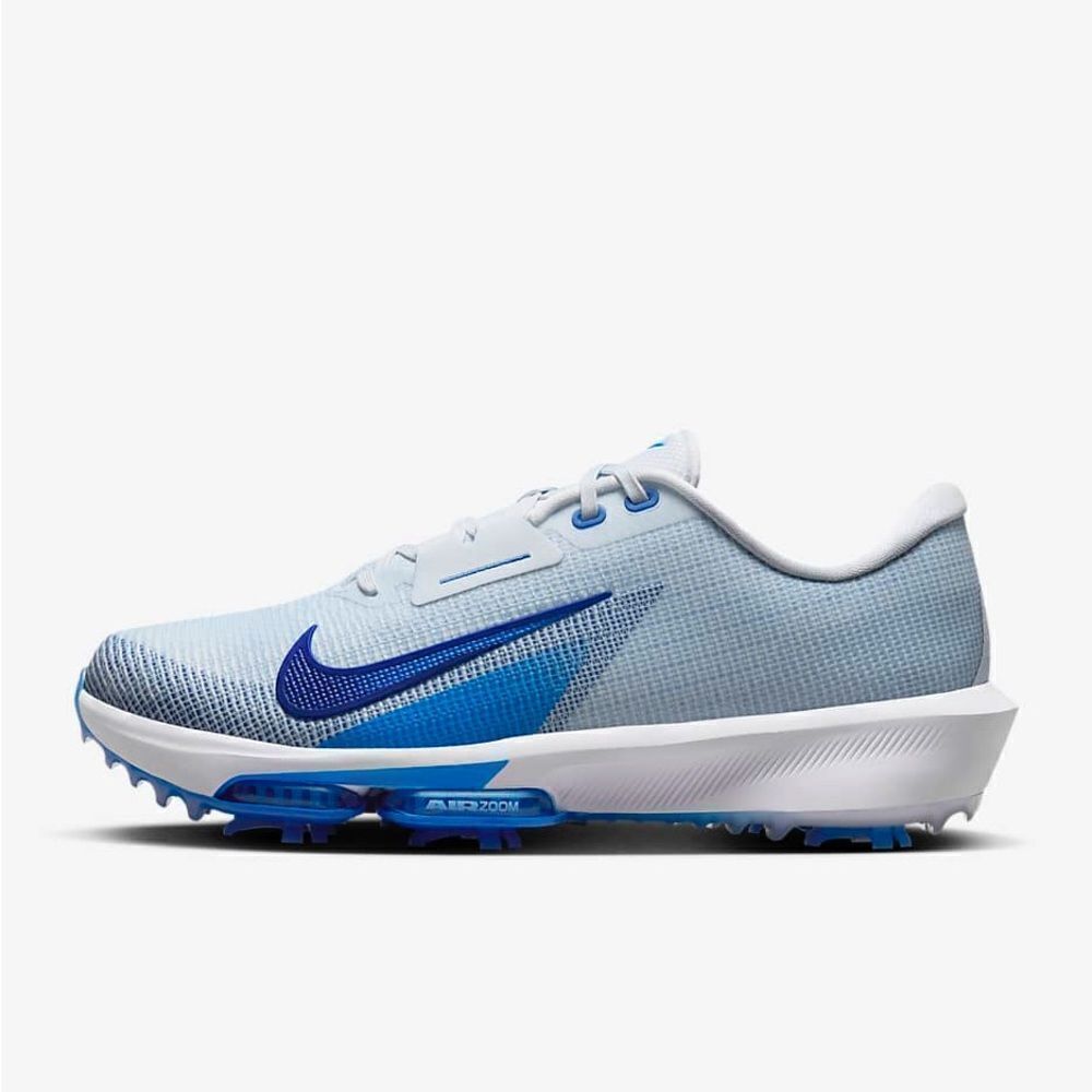 Nike Mens 11 Air Zoom Infinity Tour 2 Golf Shoes (Wide) Grey/Blue FD0218-001